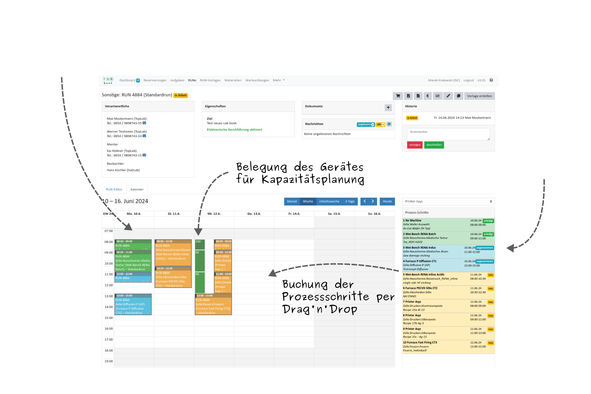 Experimentplanung Kalender